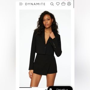 Dynamite Kara Cropped Blazer